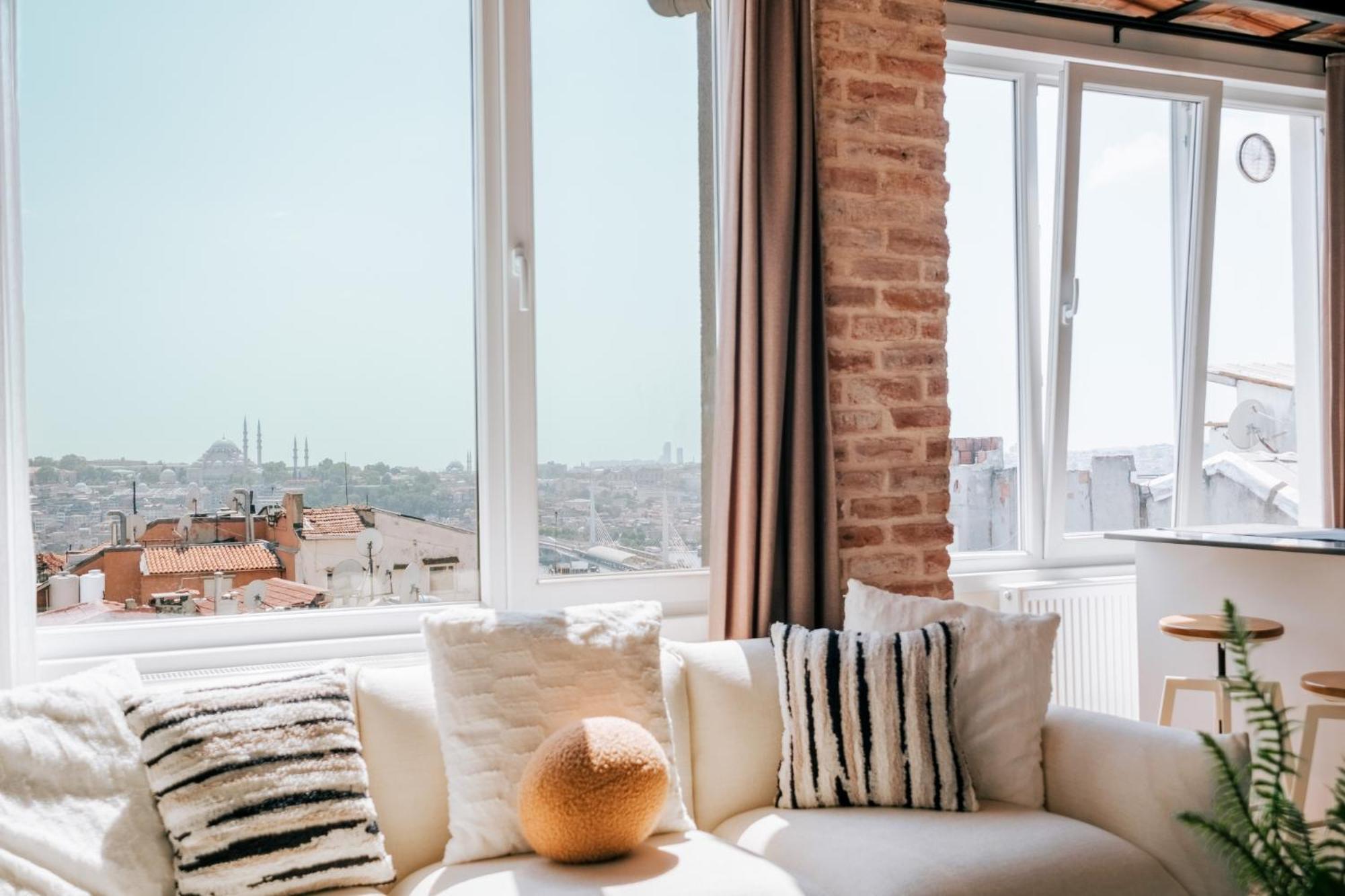 شقة Flat W City View Near Galata Tower In Istiklal Ave اسطنبول المظهر الخارجي الصورة